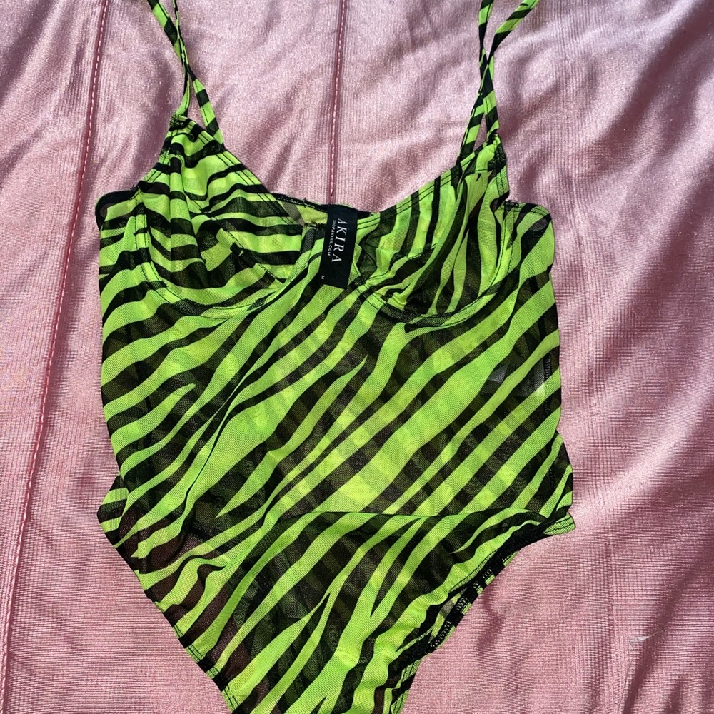 ZEBRA NEON BODYSUIT 🦓